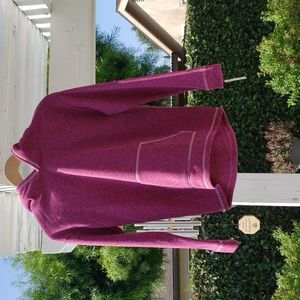 Soft purple hooded sweatshirt
